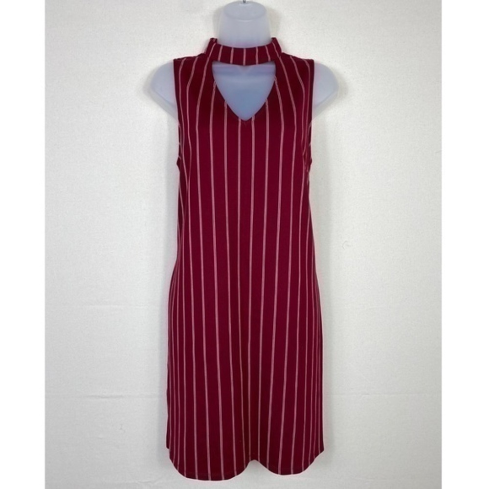 Very J | Wine Red Striped Dress